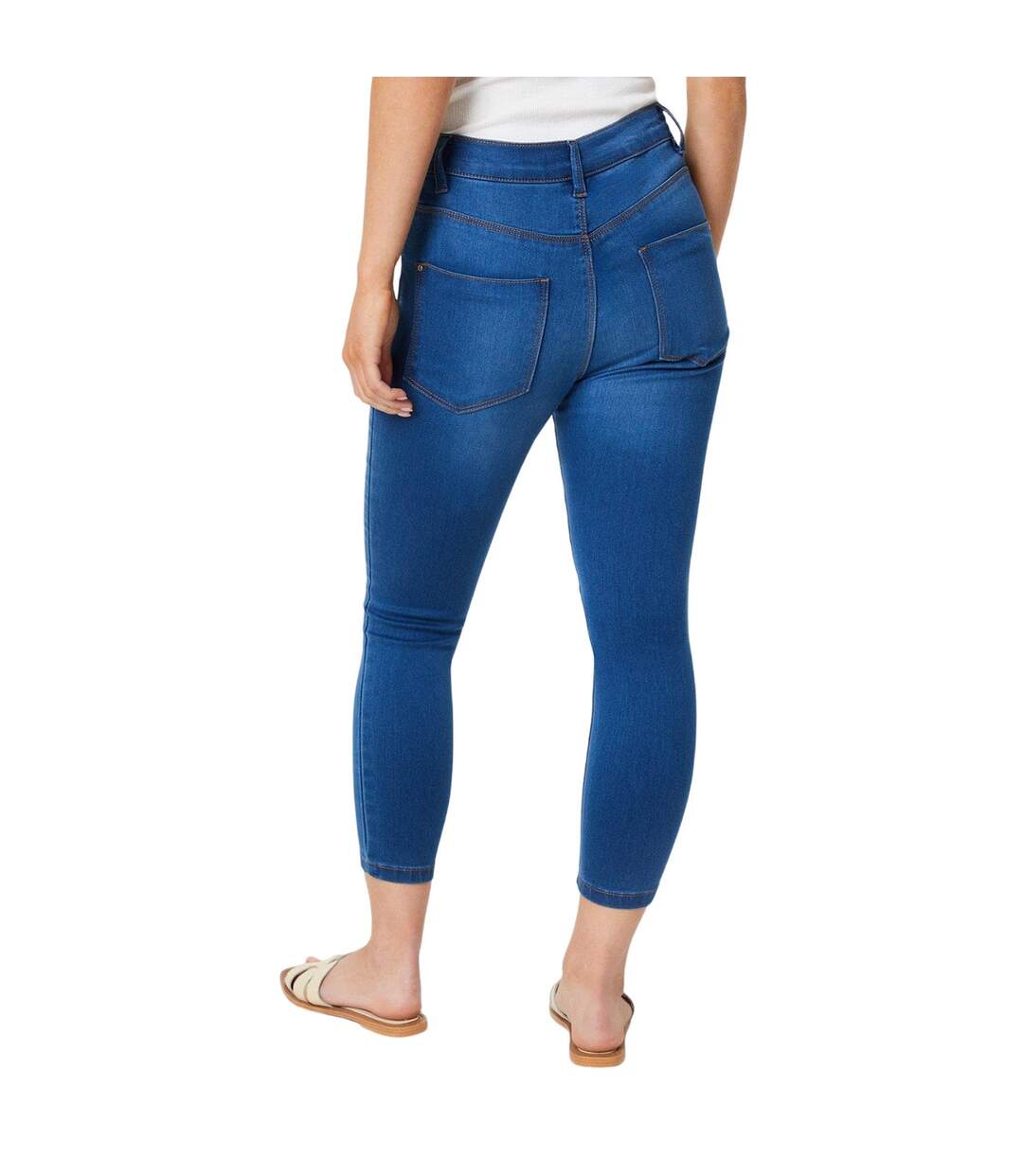 Jean 7/8 frankie femme bleu semi-délavé Dorothy Perkins-2