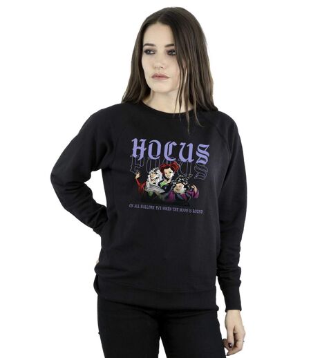 Disney Sweatshirt Hocus Pocus Hallows Eve Femmes/Ladies (Noir) - UTBI15679