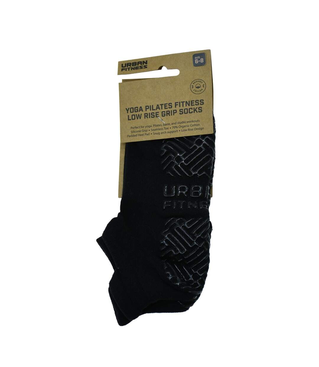 Unisex Adult Low Rise Ankle Socks Black Urban Fitness-2