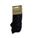 Unisex Adult Low Rise Ankle Socks Black Urban Fitness-2
