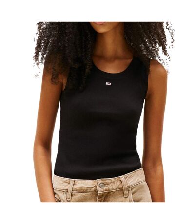 Débardeur noir femme tommy hilfiger essential bds - l