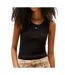 Débardeur noir femme tommy hilfiger essential bds - l-1