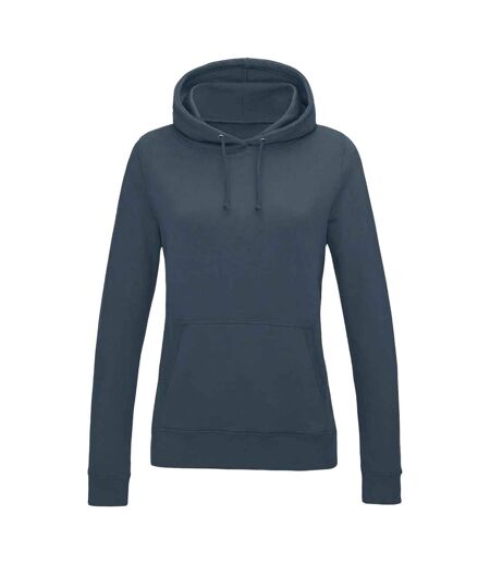 Sweat à capuche college femme bleu ardoise Awdis Awdis