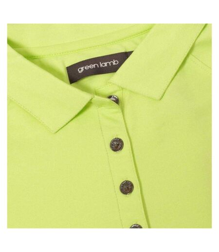 Polo Manches Courtes Femme Vert Clair Vif Calvin Klein