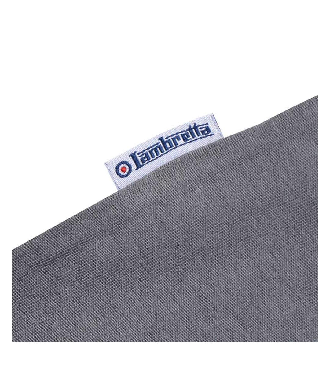 Mens Badge T-shirt Iron Lambretta-4