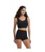 Womens/ladies Crop Bikini Top Black Be You-2