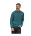 Mens Lambswool Crew Neck Jumper Aqua WoolOvers-1