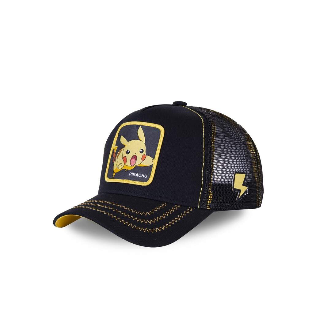 Casquette Capslab trucker Pokemon Pikachu Noir Capslab-1