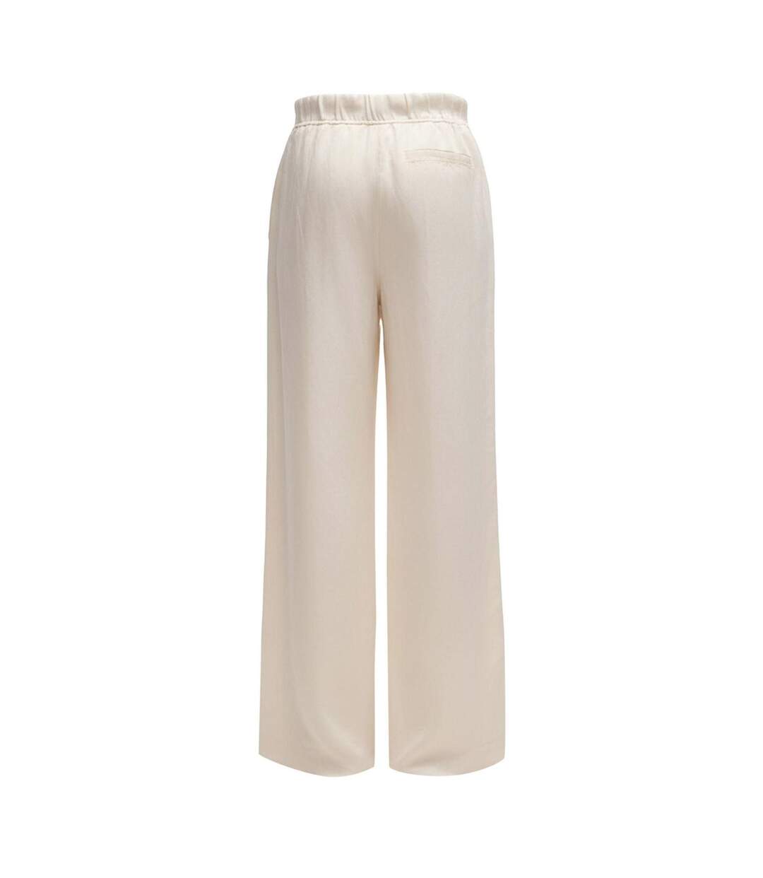 Womens/ladies Taualy-w Relaxed Fit Trousers White Boss-3