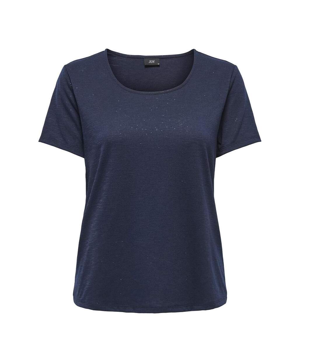 T-Shirt marine femme jdy flora-1