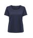 T-Shirt marine femme jdy flora-1