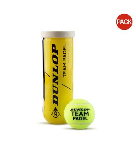 Balle de padel taille unique jaune Dunlop