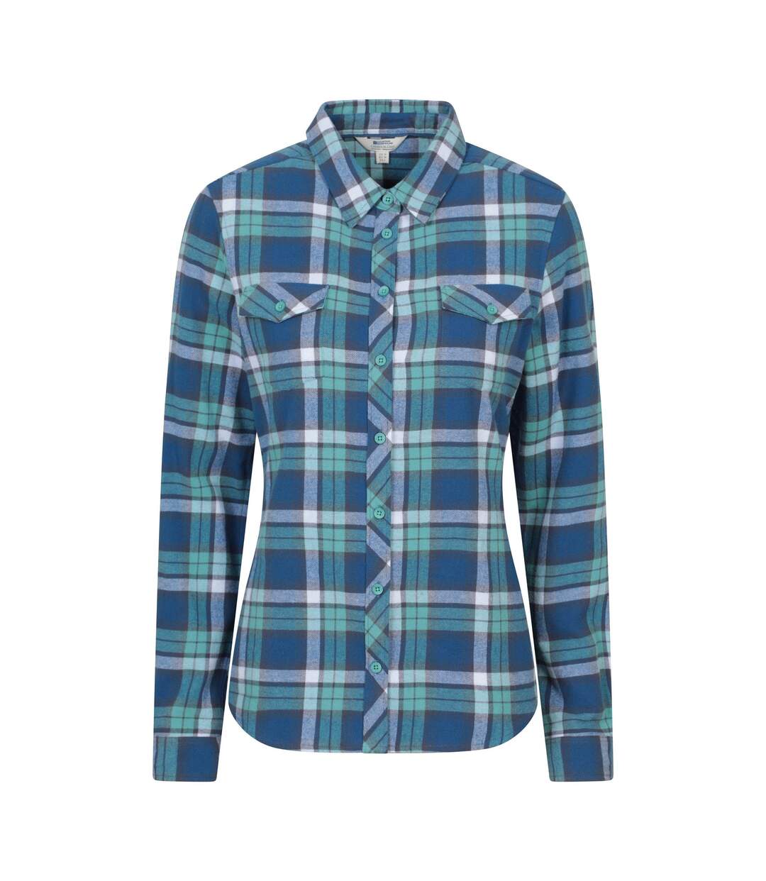 Womens/ladies Willow Flannel Shirt Blue Mountain Warehouse-1