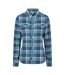 Womens/ladies Willow Flannel Shirt Blue Mountain Warehouse-1