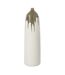 Vase Bouteille en Argile Olea 67cm Blanc & Vert-1