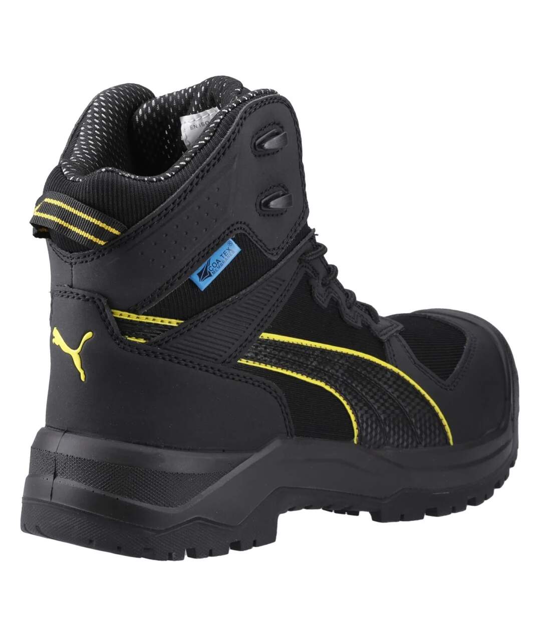 Bottines De Marche Rock Homme Noir Jaune Puma Safety-2
