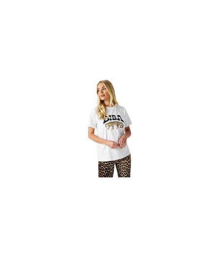 T-shirt Motif/style Léopard Femme Blanc Biba