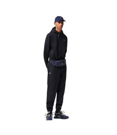 Mens Taffeta Logo Tracksuit Bottoms Black Lacoste