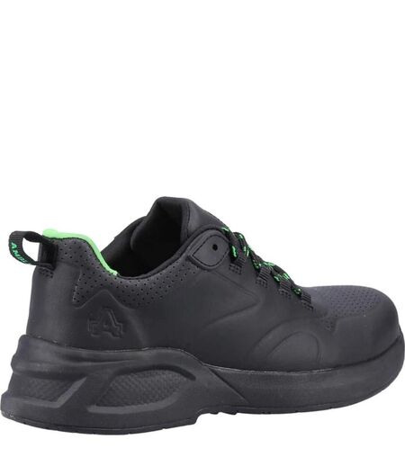 Womens/ladies as612 fern leather safety trainers black Amblers