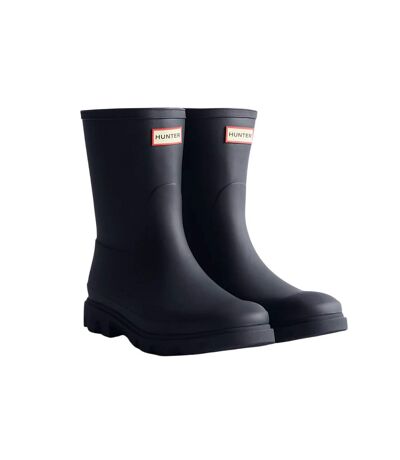Mens downpour short wellington boots navy Hunter