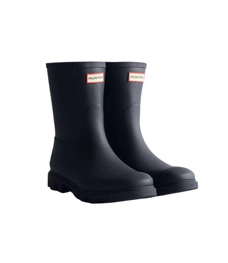 Mens downpour short wellington boots navy Hunter