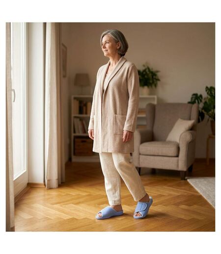 OZABI-Pantoufle Mule Femme Eponge Scratch Ajustable Fabriquee en Espagne