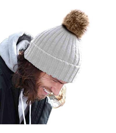 Beechfield Unisex Cuffed Design Winter Hat (Light Grey) - UTRW5283