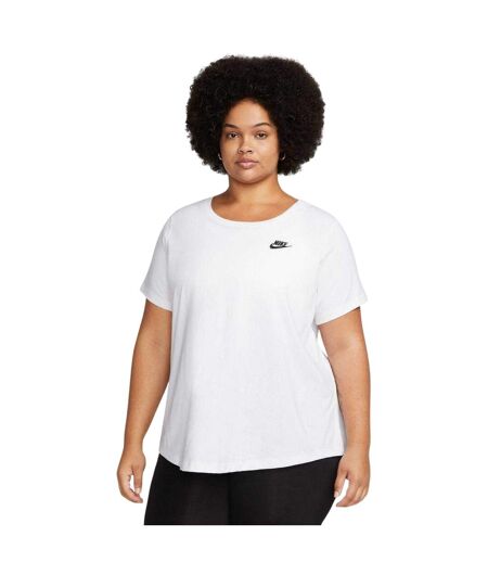 Womens/ladies Nsw Club T-shirt White Black Nike