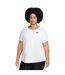 Womens/ladies Nsw Club T-shirt White Black Nike-2