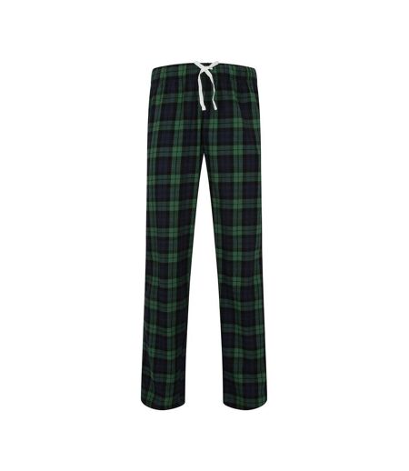 Pantalon De Détente Tartan Homme Bleu Marine Vert SF
