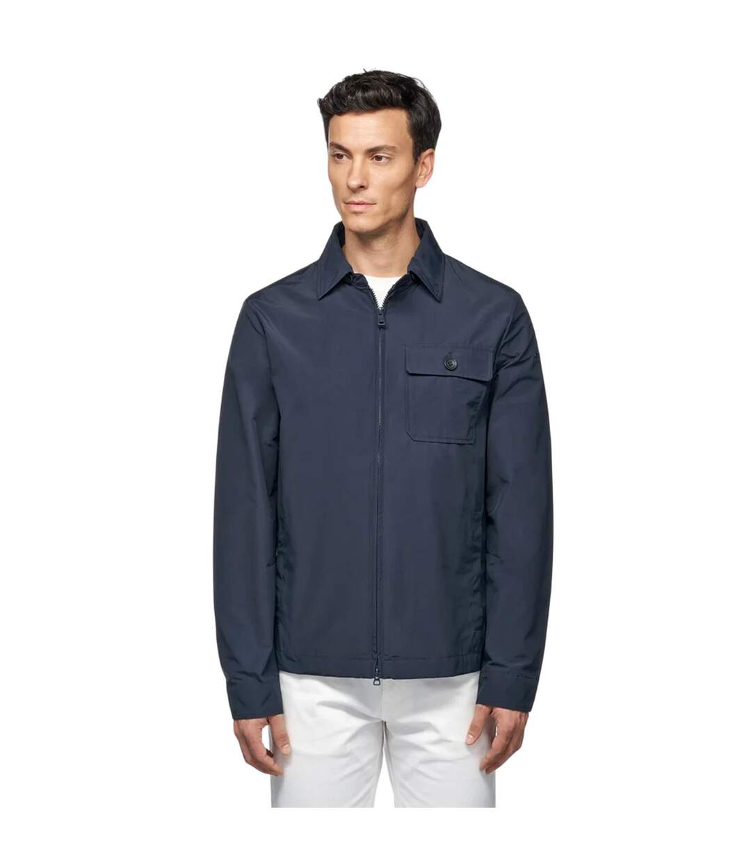 Blouson aviateur vincit homme bleu foncé Geox-4