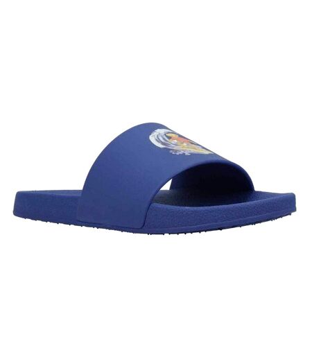 Childrens/kids Polo Bear Pool Sliders Dark Blue Ralph Lauren