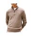 Pull marron homme tommy hilfiger pima ybi-1