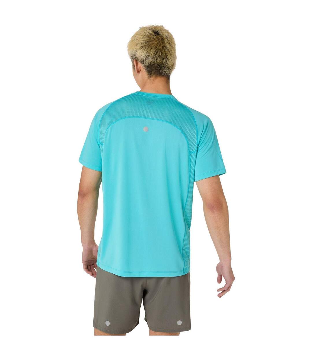 Mens Ibuki Road T-shirt Aqua Asics-2