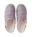 Womens/ladies Quilted Mule Slippers Grey Toms-3