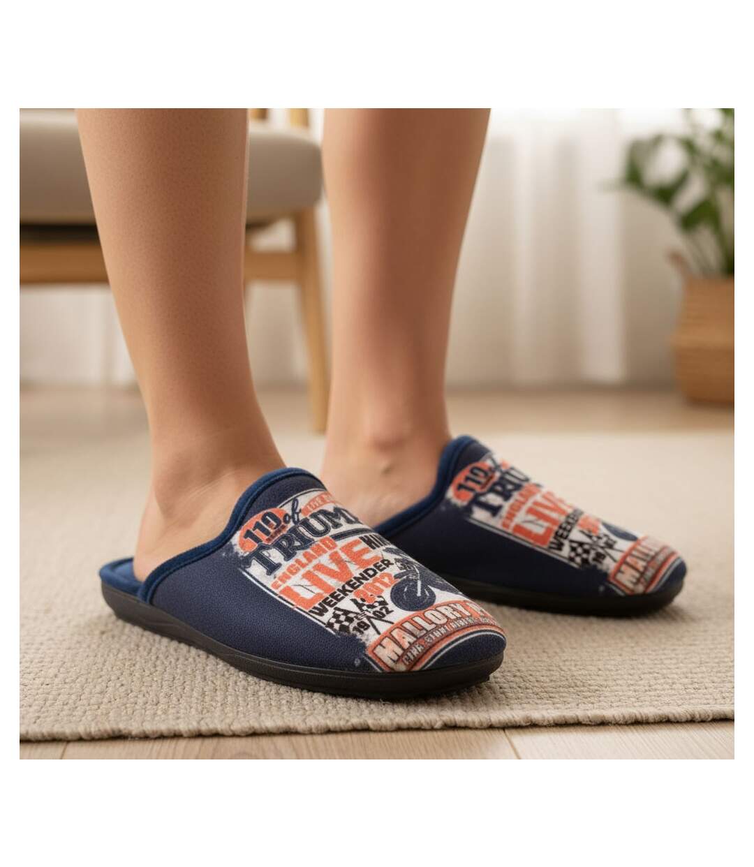 Pantoufles Homme Mule Fantaisie PHOTOPRINT-2
