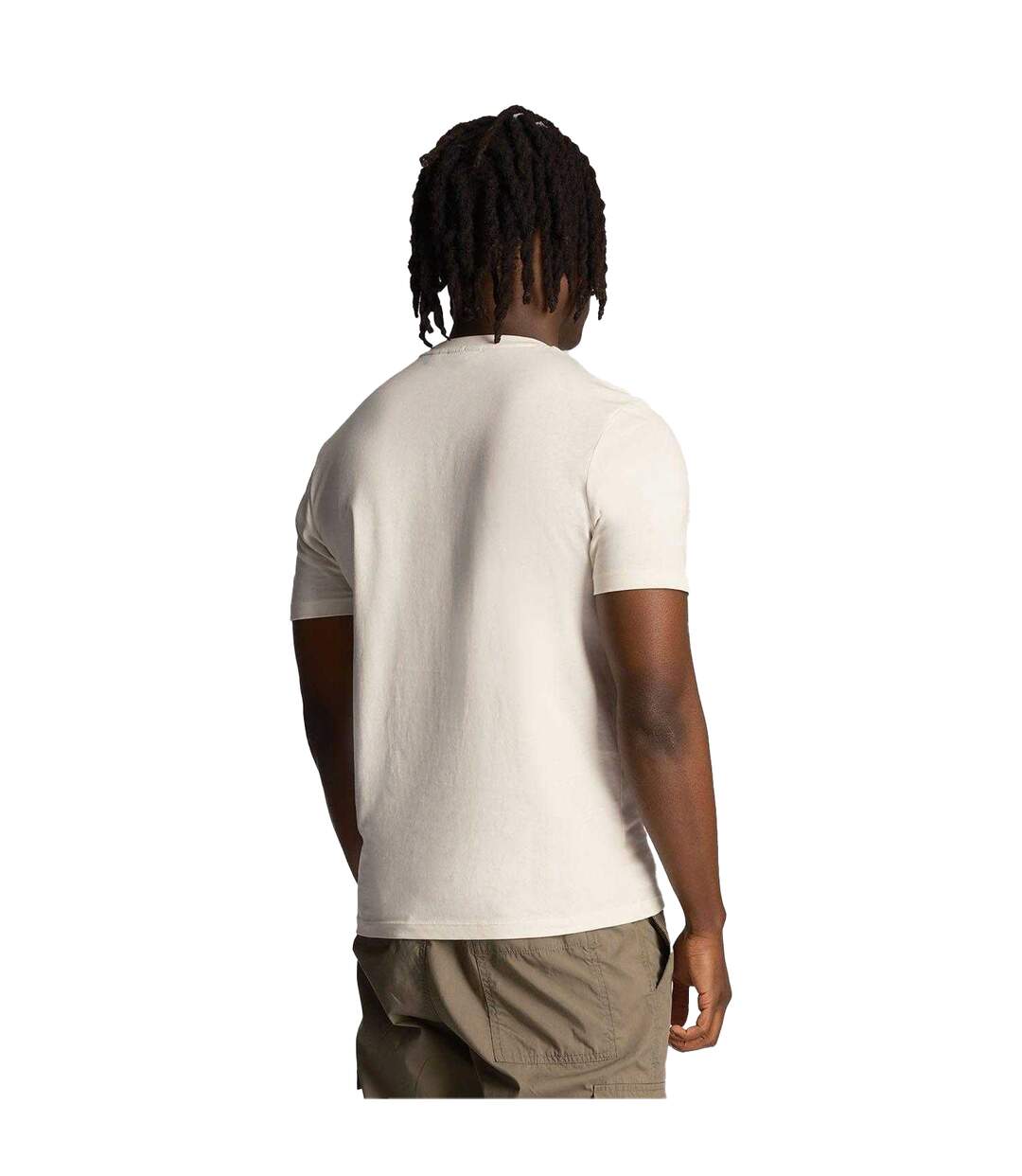 Mens Club Emblem T-shirt White Lyle & Scott-3