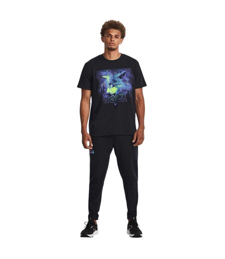 Mens Project Rock Wolf Heavyweight T-shirt Black Under Armour