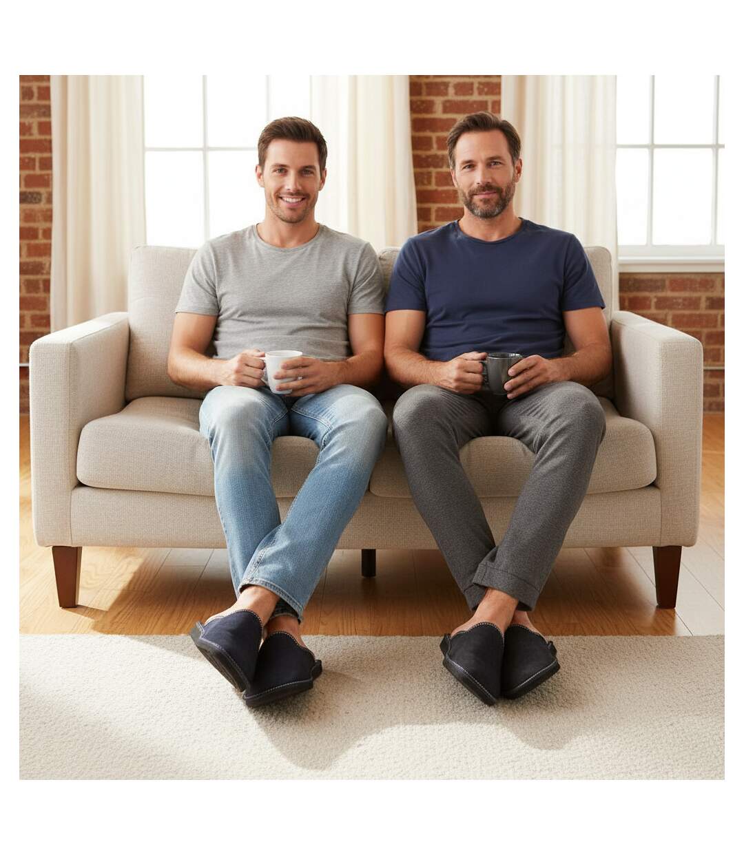 OZABI Pack de 2 Paires Pantoufles Mules Homme Fabriquées en Espagne-4