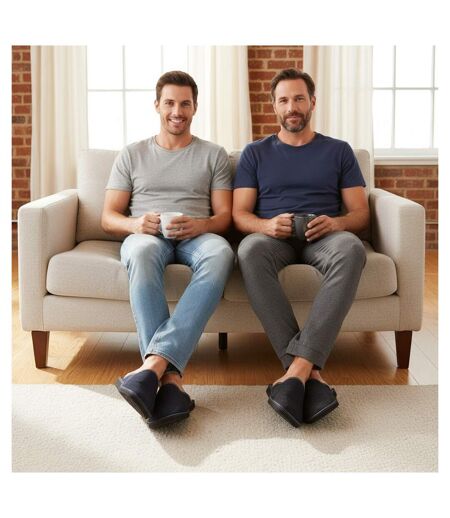 OZABI Pack de 2 Paires Pantoufles Mules Homme Fabriquées en Espagne