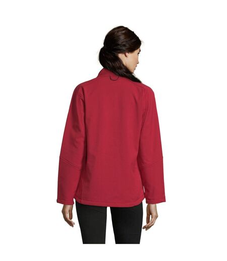 SOLS Womens/Ladies Roxy Soft Shell Jacket (Breathable, Windproof And Water Resistant) (Red) - UTPC348