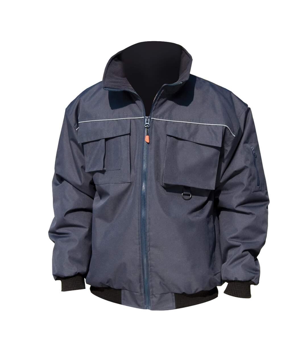 Mens sabre pilot jacket navy blue Result-1