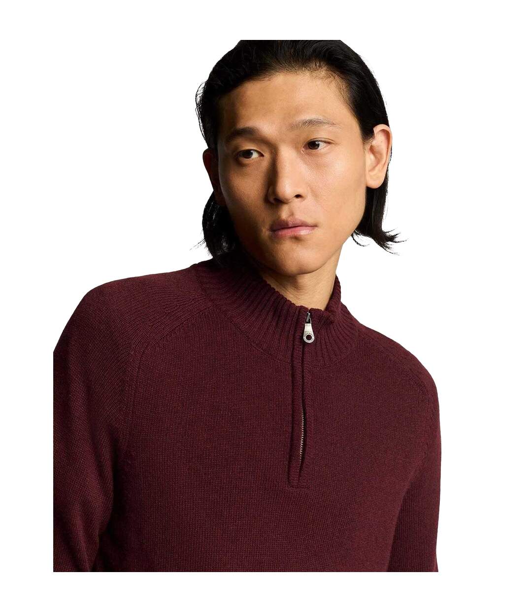 Pull À Coutures Décoratives Sur Manches Homme Rouge Lyle & Scott-4