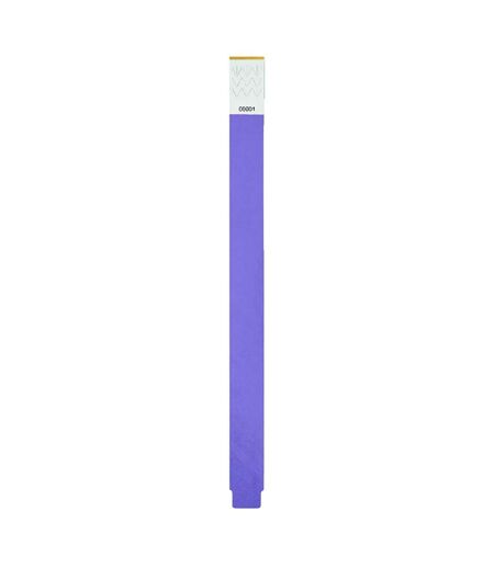 Pack of 10  Tyvek wristband  one size violet MidOcean