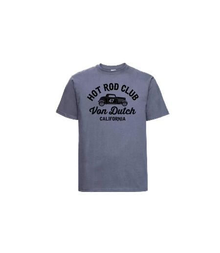 T-shirt col rond en coton homme avec Logo Log9 Gris Vondutch
