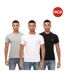 Pack Of 3  Mens Otto T-shirt  Black Grey White Ben Sherman-1