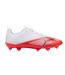 Childrens/kids Ultra 7.4 Firm Ground Football Boots White Red Puma-1