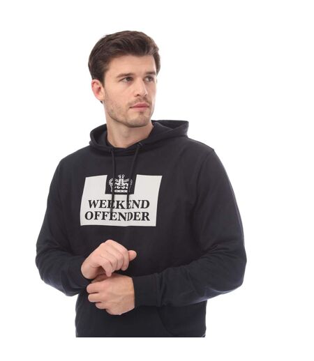 Mens Garrison Hoodie Navy Weekend Offender