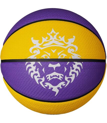 Ballon de basket playground 2.0 lebron taille 7 jaune / violet Nike