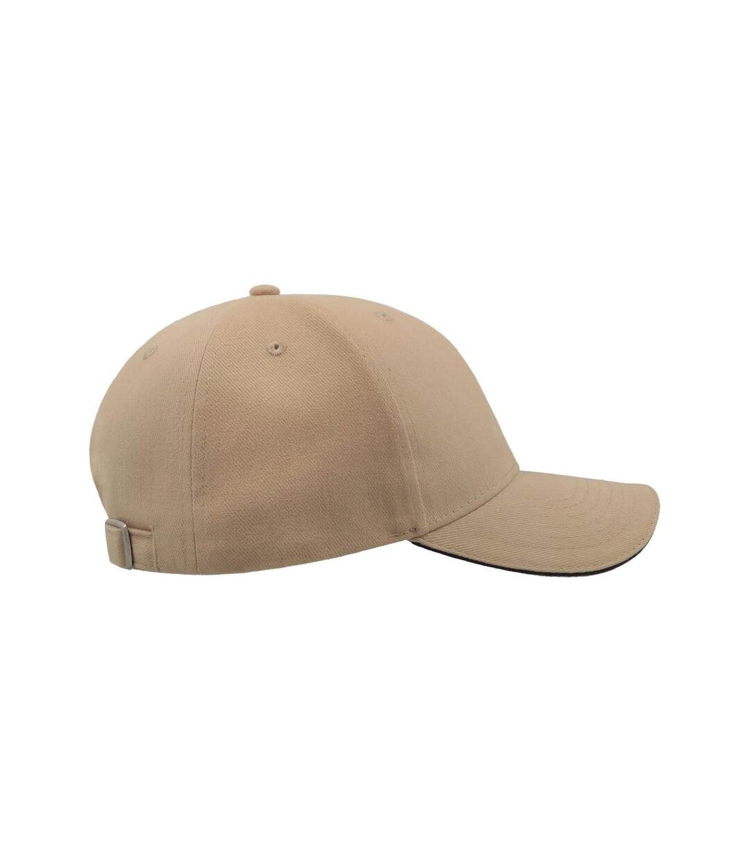 Casquette Sandwich En Coton Épais Mixte Noir Ecru Atlantis-3
